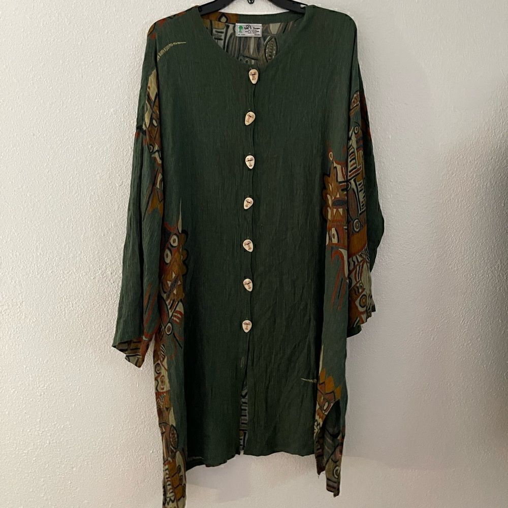 Shirt dress one size boohoo hippie